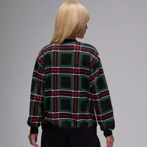 Jordan Plaid Crewneck Sweatshirt - Picture 2 of 9